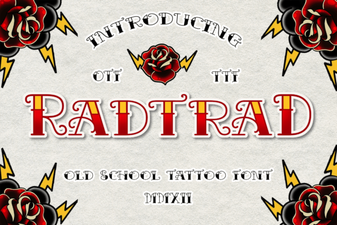 Radtrad Font for Vintage Design Projects