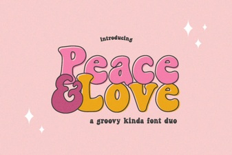 Peace & Love Fonts for Creative Projects