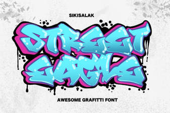 Urban Projects with Street Eagle Graffiti Font