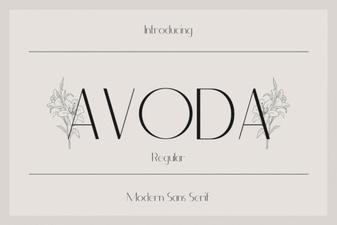 Avoda Font: Modern Style for Creative Projects