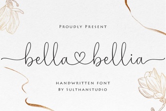 Design with Bella Bellia Font Style