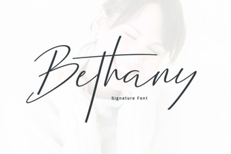 Bethany Script Font: Elegant Handwritten Typefaces