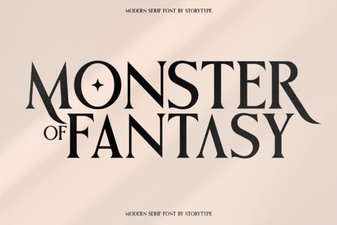 Fantasy Font Monsters for Creative Design Projects
